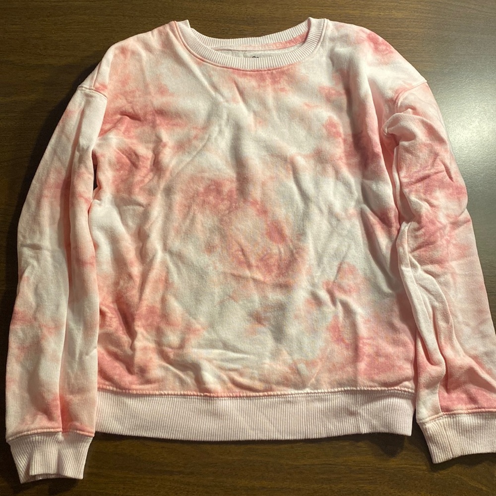 Pink tie dye sweatshirt